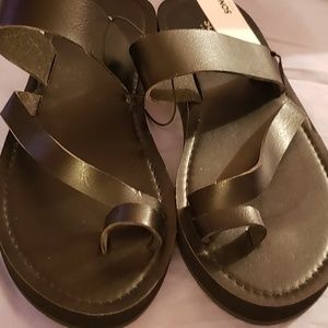 Sonoma Womens Sandals Black Sz 7/8 M